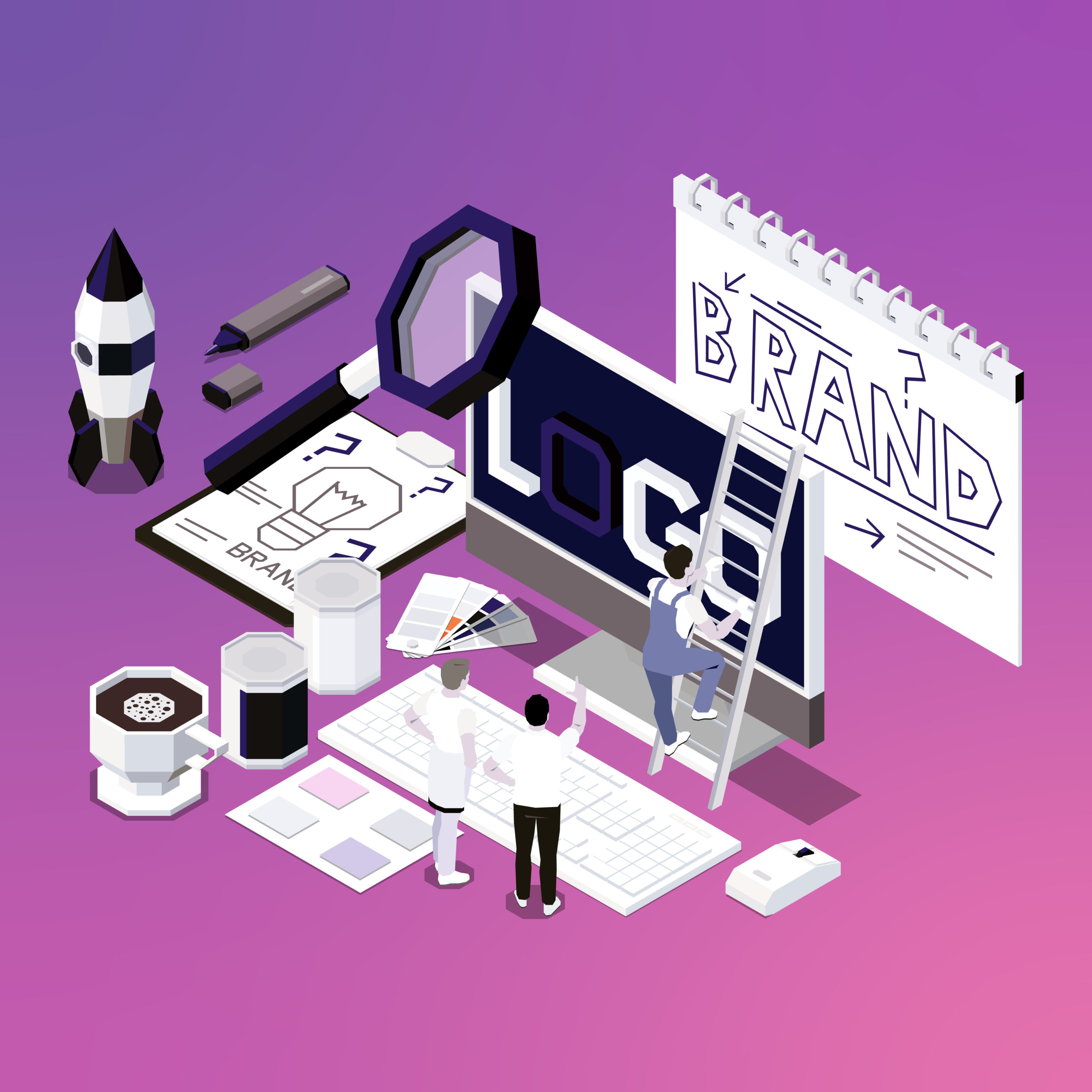 featured image of the blog titled "Branding Guidelines: Crafting a Unique Identity for Your Business"