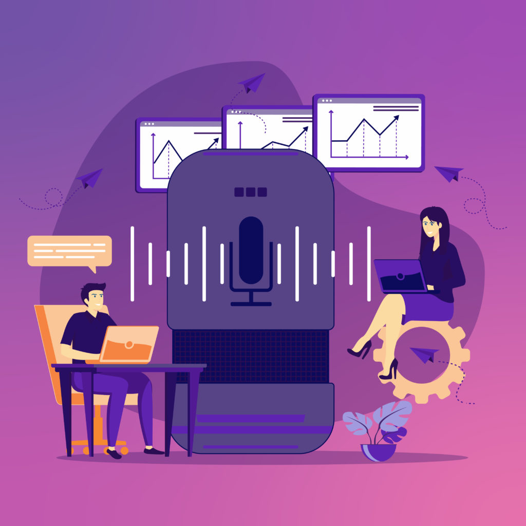 featured image of the blog titled "Content Optimization for Voice Search: Strategies and Tips"